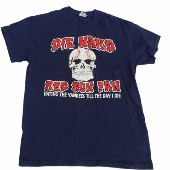 Retro Boston Red Sox Die Hard Fan Hating Yankees Shirt - Picture 1 of 4